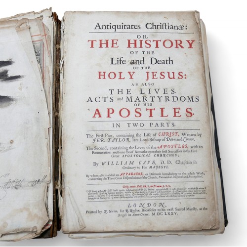 185 - A 17th century 'History of the LIfe and death of the Holy Jesus..', first edition,  (pub. London 167... 