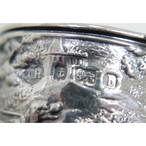 79 - A collection of Georgian and later silver, including a  Victorian silver lidded pot, of oval form wi... 