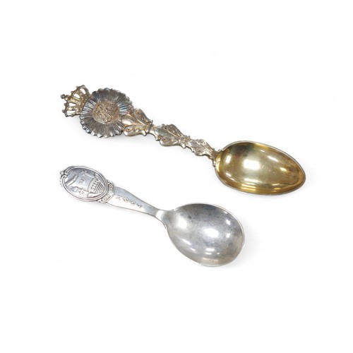 84 - A collection of 19th century and later British silver, including a George IV Irish silver teaspoon, ... 