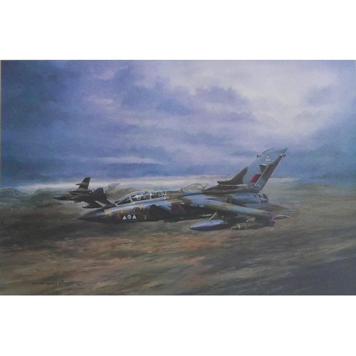 222A - Mark Rondot (Canadian, 20th/21st century): two limited edition aviation prints, comprising 'Gauntlet... 