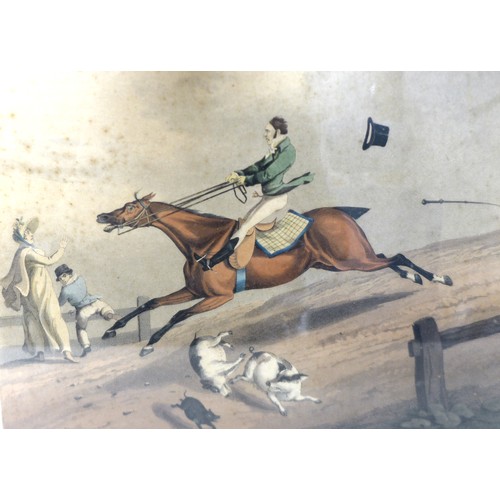 303 - Four 19th century horse riding prints, entitled 