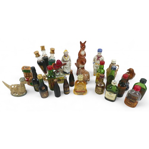 263 - A collection of assorted miniatures, including Beswick 23 in total, some leakage. (23)