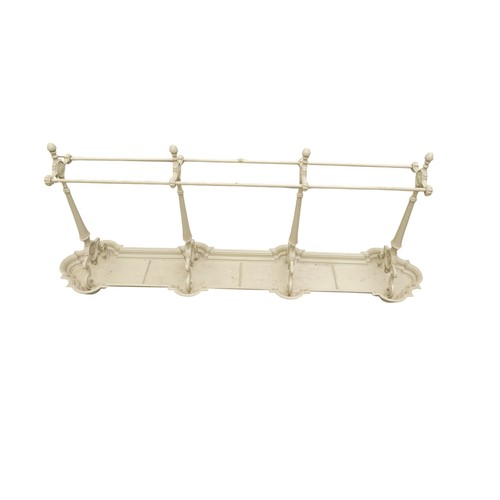 373 - A large Victorian style country house cast iron stick stand, 190 by 38 by 80cm high.