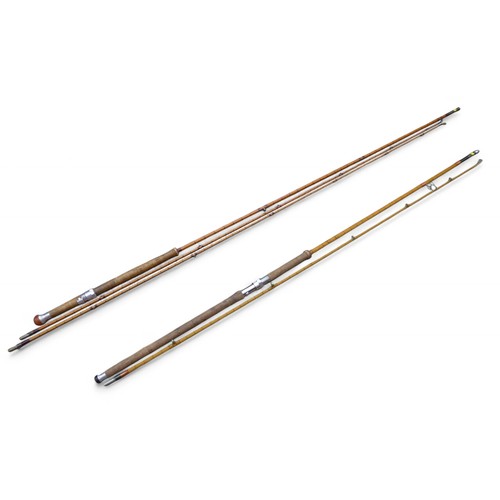 266 - Fishing: Two fly fishing split cane rods by Hardy Bros comprising The No 2 LRH Spinning Palakona 2pc... 