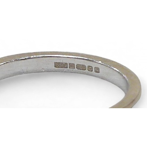 82 - An 18ct white gold diamond eternity ring, each stone approximately 1mm diameter, size K, 2.0g