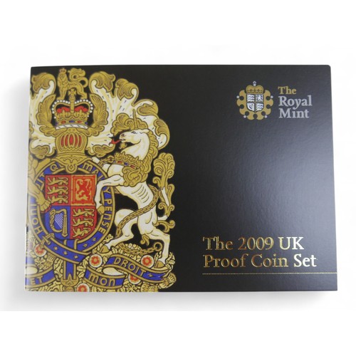 5 - An Elizabeth II Royal Mint UK proof coin set, 'The 2009 UK Proof Coin Set', twelve coin set £5 to 1p... 