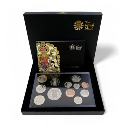 5 - An Elizabeth II Royal Mint UK proof coin set, 'The 2009 UK Proof Coin Set', twelve coin set £5 to 1p... 