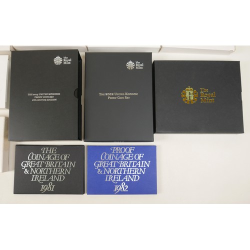 4 - Thirty two UK Royal Mint proof coin collections, 1981 to 2008 and 2010 to 2013. (32)