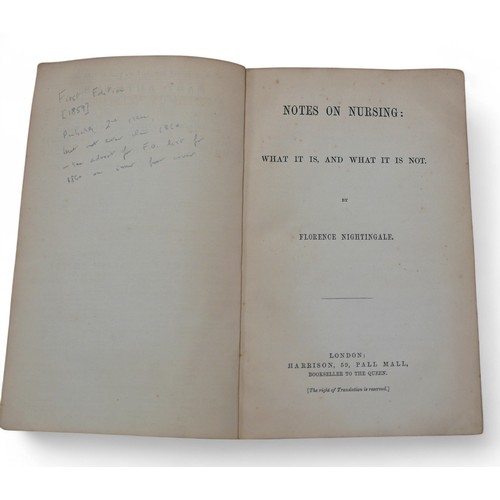 234 - Florence Nightingale 'Notes on Nursing: What It Is, and What It Is Not', possibly 1st edition 2nd im... 