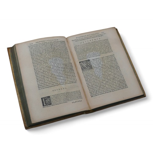 230 - 'Orarioni in Materia Civile, E Criminale,..' 16th century legal book, bound in vellum, 8vo, (pub. 15... 