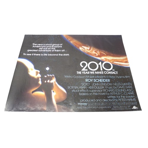 240 - Film Poster: 2010 The Year We Make Contact, quad, 1984 MGM, starring Roy Scheider, Helen Mirren etc,... 