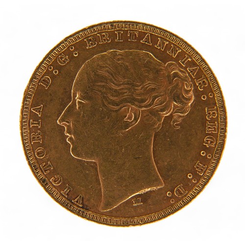 140 - A Victoria Young Head gold sovereign, 1879.