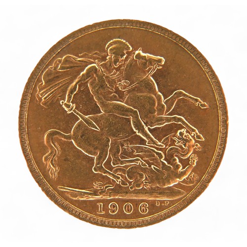 142 - An Edward VII gold sovereign, 1906.