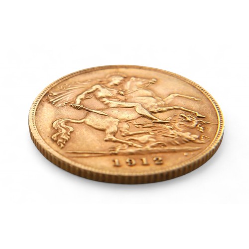 134 - A George V gold half sovereign, 1912.