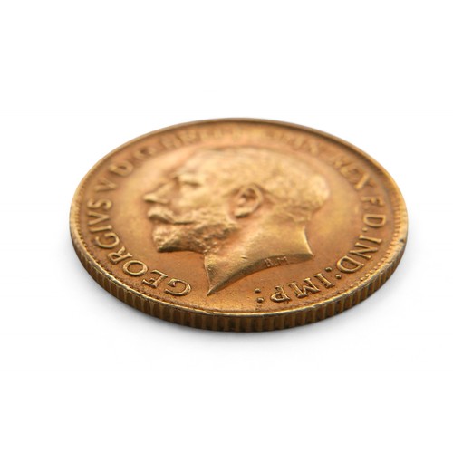 134 - A George V gold half sovereign, 1912.