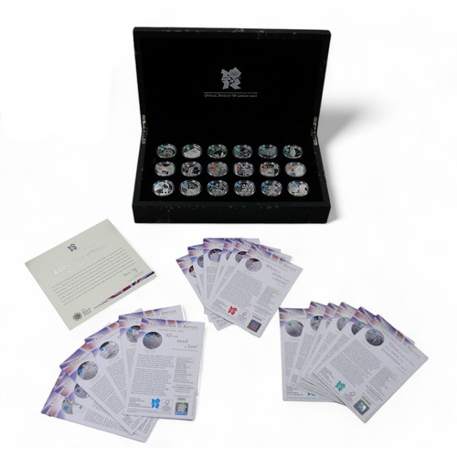 138 - A Royal Mint 'Celebration of Britain' silver proof set of eighteen £5 coins, with presentation case ... 