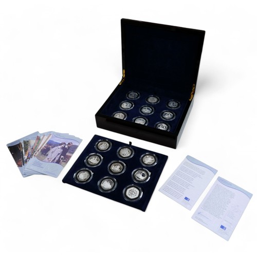 131 - A Royal Mint limited edition Royal Diamond Wedding Anniversary proof coin set, with certificate numb... 