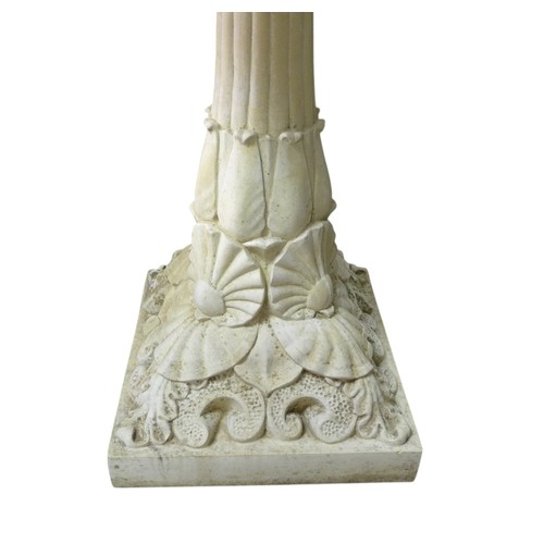 320 - A Haddonstone bird bath, 60 by 86cm high.