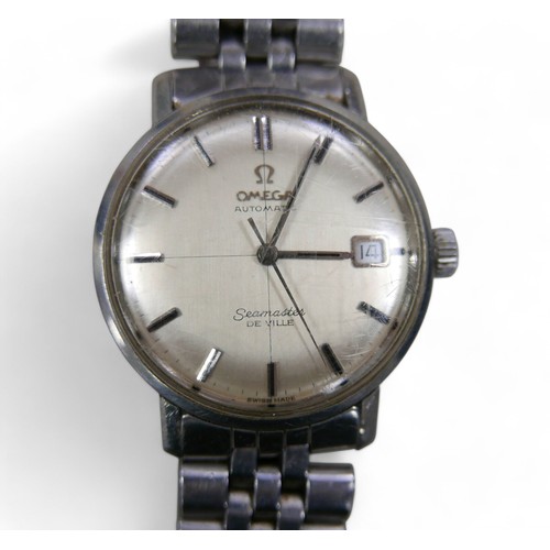 108 - A Omega Seamaster De Ville gentleman's wristwatch, with baton hour markers, date aperture, stainless... 