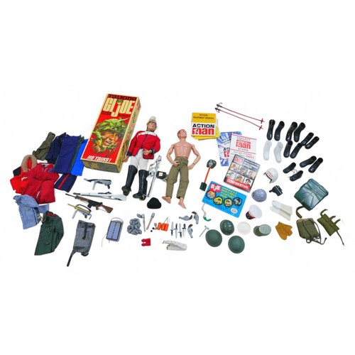 241 - A Collection of retro Action Man/ GI Joe figures and accessories, including a GI Joe Figure and a Ac... 