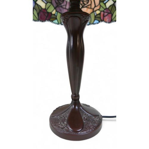 362 - Two Tiffany style lamps, 49 and 36cm high. (2)