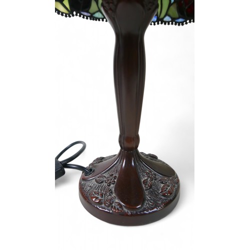 362 - Two Tiffany style lamps, 49 and 36cm high. (2)