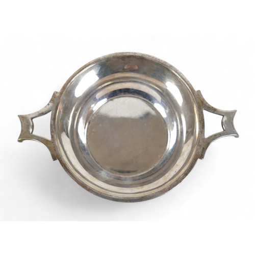 27 - A small group of silver items, including a small bowl with frilled rim, James Dixon & Sons Ltd, Shef... 