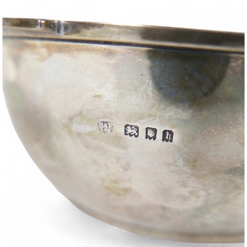 27 - A small group of silver items, including a small bowl with frilled rim, James Dixon & Sons Ltd, Shef... 