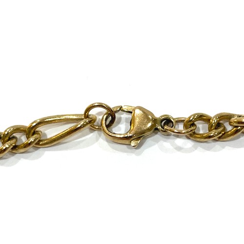 75A - A 9ct yellow gold figaro link necklace, with lobster claw clasp, 5.0mm wide, 60cm long, 38.0g.