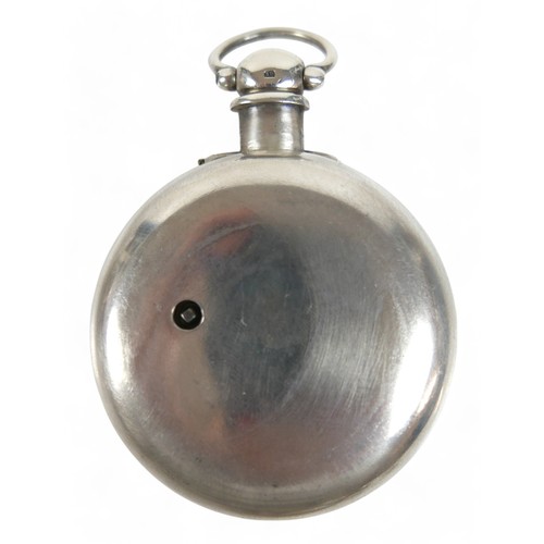 107 - Two silver-cased 19th century pocket watches; one a pair cased watch hallmarked London 1883, both in... 