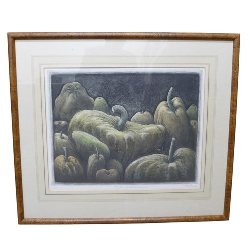 198 - Peter Ford limited edition etching 'Pumpkins, Gourds, and Squashes