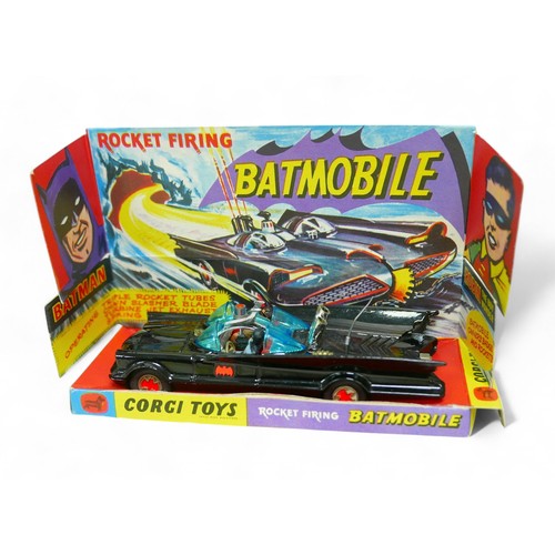 172 - A Corgi Toys die-cast model 267 Batmobile, with nine small rockets, instructions, card insert and or... 