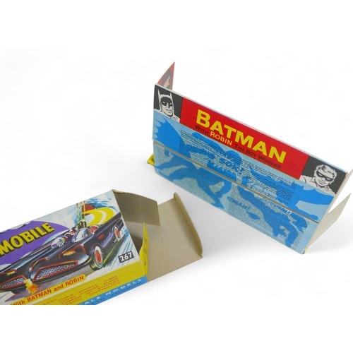 172 - A Corgi Toys die-cast model 267 Batmobile, with nine small rockets, instructions, card insert and or... 