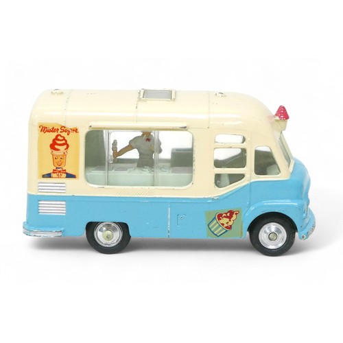 165 - Two Corgi Toys die-cast models, comprising 428 Smith's Mister Softee Ice Cream van, together with a ... 