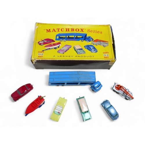 159 - A collection of assorted die-cast model vehicles, including a Matchbox Thunderbirds 'Rescue Set',  a... 