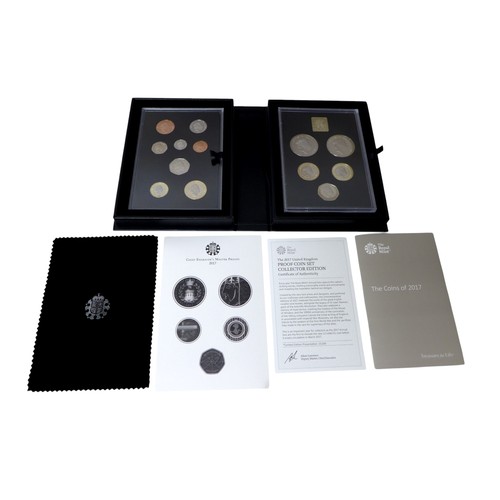 10 - Two Royal Mint proof coin sets, comprising 2017 set and a 2018 United Kingdom collector edition set,... 