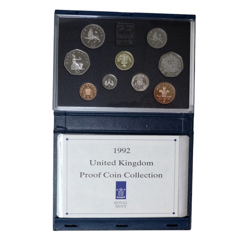 29 - Eight Royal Mint United Kingdom Proof sets, comprising 1987, 1988, 1989, 1990, 1991, 1992, with two ... 