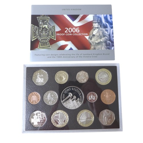 31 - Six Royal Mint United Kingdom proof coin sets, comprising sets for 2006, 2008, 2009, 2010, 2011 and ... 