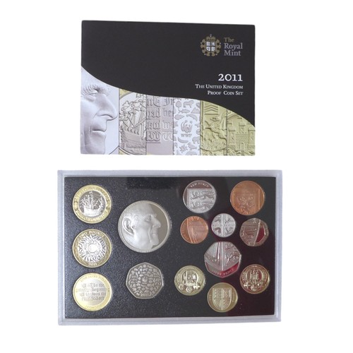 31 - Six Royal Mint United Kingdom proof coin sets, comprising sets for 2006, 2008, 2009, 2010, 2011 and ... 