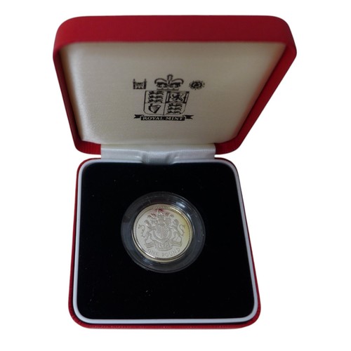 42 - Eight Royal Mint Silver Proof Piedfort £1 coins, comprising 1988, 1989, 1993, 1998, 1999, 2001, 2002... 