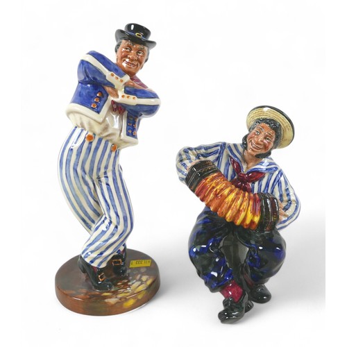 181 - Two Royal Doulton figures, modelled as 'The Hornpipe', HN2161, and 'Jolly Sailor', HN2172. (2)