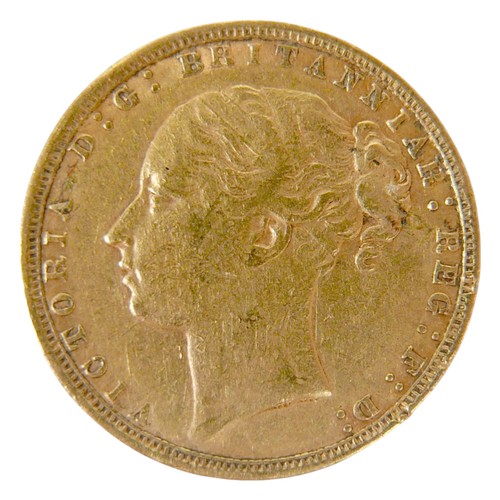 7 - A Victoria Young Head gold sovereign, 1878.