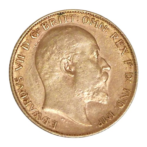 14 - An Edward VII gold half sovereign, 1909.