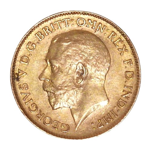 15 - A George V gold half sovereign, 1913.