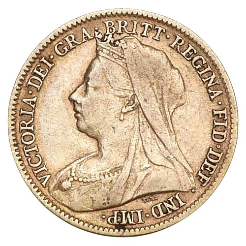 17 - A Victoria Old Veiled Head gold half sovereign, 1899.