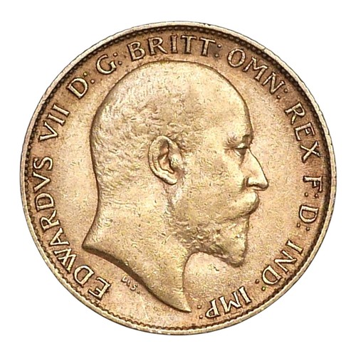 18 - An Edward VII gold half sovereign, 1909.