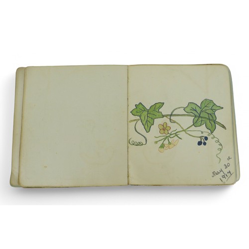 147 - Three early 1900's autograph books, all with interesting illustrations. (3)