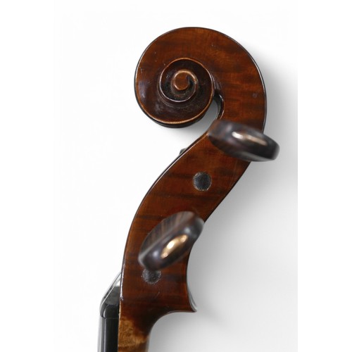 123 - An early 20th century French violin and bow made by Jenny Bailly (one of the first female violin mak... 