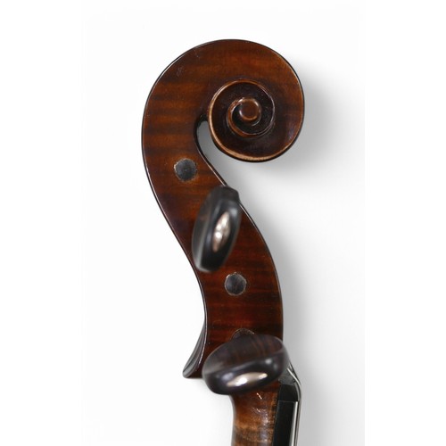 123 - An early 20th century French violin and bow made by Jenny Bailly (one of the first female violin mak... 