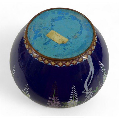 115 - A large 20th century cloisonné centre piece, 30cm diameter by 20cm high.